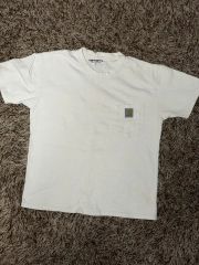 Carhartt ポケット 半袖Tシャツ 白 L