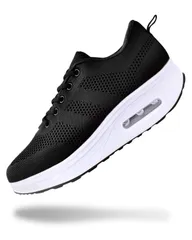 【数量限定】[mes SEA] 船底型 美脚 厚底スニーカー 《履きやすい4.8㎝ヒール》 ダイエット 軽量 ウォーキングシューズ レディース