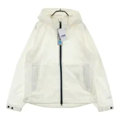 サイズ：L FILA GOLF フィラゴルフ 2024年モデル フード付 レインジャケット  ホワイト系 [240101652238] ゴルフウェア レディース ストスト
