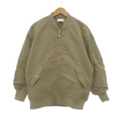 プラステ PLST 22AW MA-1 ブルゾン ジャケット 中綿 ナイロン ジップアップ S カーキ系 /UO
