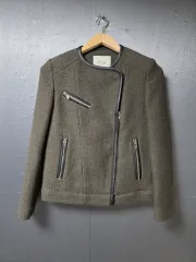 マージュ ツイード ライダースジャケット サイズ 44-55