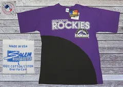 ⚠️⚠️ デットストック 新品 Lサイズ SALEM ボディ セーラム USA製 ツートン MLB コロラドロッキーズ ビンテージ Tシャツ 菅野智之 さん所属