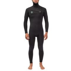 비슬라 남성 수영복 상하 세트 Vissla 7 Seas 543 Chest Zip Hooded Wetsuit Black 블랙