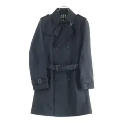 BURBERRY BLACK LABEL (バーバリー ブラックレーベル) ノバチェックライニング コットントレンチコート ブラック BMA20-713-19