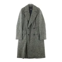 HUGO BOSS (ヒューゴボス) ダブルブレスティッド ウールヘビーロングコート グレーのサムネイル