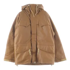 A BATHING APE (アベイシングエイプ) ×PEEL SLOWLY AND SEE 2004 COWHHIDE LEATHER DOWN JACKET ピールスローリーアンドシー カウハイド フーデッドレザーダウンジャケット ブラウンのサムネイル