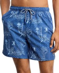 피터 밀러 남성 수영복 하프 팬츠 반바지 그래픽 Peter Millarobusto 7 Graphic Swim Trunks Windsor Blue 블루