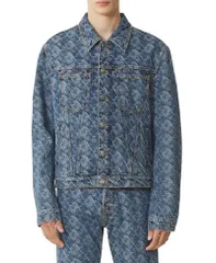 ランバン メンズ アウター ジャケット・ブルゾン デニム Lanvin Lunar Year Jacquardenim Jacket Blue Denim デニムのサムネイル