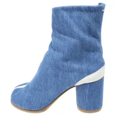 Maison Margiela (メゾンマルジェラ) TABI ANKLE BOOTS デニム 足袋 アンクル ブーツ インディゴ レディース S58WU0159