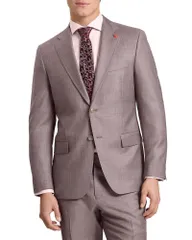 テッドベーカー メンズ アウター ジャケット・ブルゾン Ted Baker Wright Sharkskin Modern Fit Suit Jacket Mauveのサムネイル