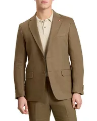 テッドベーカー メンズ アウター ジャケット・ブルゾン リネン Ted Baker Winfred Linen Modern Fit Suit Jacket Olive オリーブのサムネイル