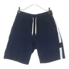 HERMES (エルメス) Hロゴサイドライン コットンハーフパンツ ショーツ ネイビーのサムネイル