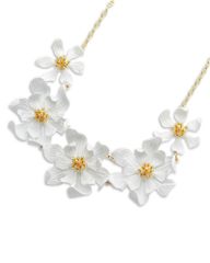 테드 베이커 여성 액세서리 목걸이 초커 펜던트 탑 레이스 Ted Baker Fulla Furled Flower Enamel Necklace 1574 Gol