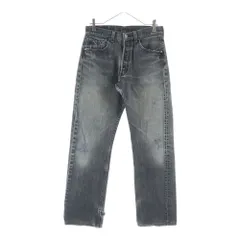 Levi's (リーバイス) 501 ボタン裏653 USA製 後染め ボタンフライ デニムパンツ ブラック 501-0660