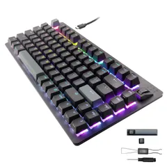 エレコム ゲーミングキーボード V custom VK720A ラピッドトリガー搭載 有線 着脱式 磁気式アナログ検知スイッチ搭載 75%サイズ US配列 ブラック TK-VK720ABK-EN [ブラック] [US配列]