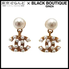 シャネル CHANEL ピアス ゴールド メタル ココマーク フェイクパール コスチュームジュエリー 03A レディース 101851528