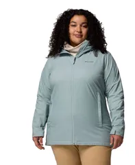 コロンビア レディース アウター ジャケット・ブルゾン プラスサイズ Columbia Plusize Switchback Lined Long Zipper Jacket Crushed Blue ブルー