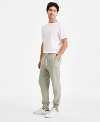 サンストーン メンズ ボトムス カジュアルパンツ ジョガーパンツ リネン Sun Stone Mens Linen Blend Joggers Exclusively at Macys Vintage Sage セージ