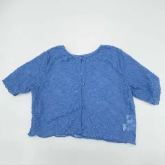 nemne store　ネンネストア　前後２WAY花柄レースカーディガン　ブルー　フリーサイズ　□〇のサムネイル