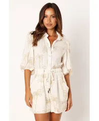 Petal and Pup レディース ボトムス ハーフパンツ・ショーツ ロンパース Petal and Pup Gina Romper White print ホワイト