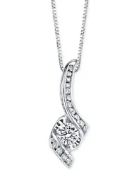 シレーナ レディース アクセサリー ネックレス・チョーカー・ペンダントトップ レース Sirena Diamond Pendant Necklace 38 ctw in 14k White Gold ホワイト