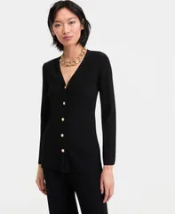 アイエヌシー インターナショナル コンセプト レディース アウター ニット・セーター カーディガン INC International Concepts Womens RibKnit Long Cardigan Macys Exclusive Deep Bla