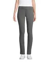 ランズエンド レディース ボトムス カジュアルパンツ トール Lands End Womens Tall Starfish Mid Rise Slim Leg Pants Charcoal heather チャコール