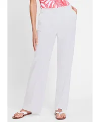 オルセン レディース ボトムス カジュアルパンツ ワイドレッグ Olsen Womens Anna Fit Wide Leg Trouser White ホワイト