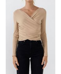 クラネ CLANE SHEER DRAPE BODYSUITS - メルカリ