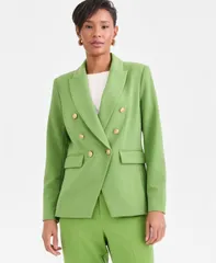 アイエヌシー インターナショナル コンセプト レディース アウター ジャケット・ブルゾン ブレザー INC International Concepts Womens DoubleBreasted Blazer Exclusively at Macys Fre