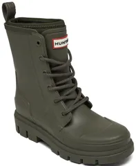 ハンター レディース シューズ スニーカー ブーツ レース Hunter Womens Diana Waterproof LaceUp Boots from Finish Line Dark Green グリーン