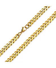 ブリング レディース アクセサリー ネックレス・チョーカー・ペンダントトップ Tシャツ レース Bling Jewelry Heavy Duty Solid Curb Link Chainecklace Stainlessteel 10MM Goldtone