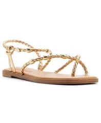アルド レディース シューズ スリッポン・ローファー サンダル ALDO Womens Loucinda SlipOn Flat Sandals Champagne Smooth シャンパンのサムネイル