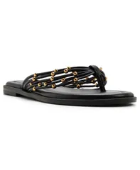 アルド レディース シューズ スリッポン・ローファー サンダル ALDO Womens Kallea SlipOn Thong Flat Sandals Black Smooth ブラックのサムネイル