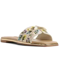 アルド レディース シューズ スリッポン・ローファー サンダル ALDO Womens Darlina SlipOn Flat Sandals Raffia Multi マルチカラーのサムネイル