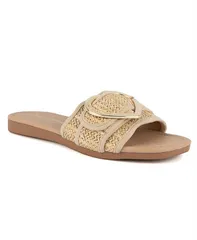 ジューシークチュール レディース シューズ サンダル Juicy Couture Womens Zapphire Heart Buckle Slide Flat Sandals Naturalのサムネイル