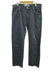 Levi’s (リーバイス) 505 後染めブラックデニムパンツ STRAIGHT FIT ストレート メキシコ製 裾シングル W34L32 黒 メンズ/027
