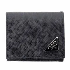 プラダ PRADA サフィアーノトライアングル コインケース 小銭入れ 2MM935_QHH_F0002 ブラック 【中古】Sランク