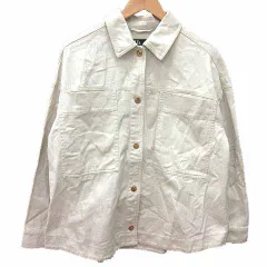 ザラ ZARA シャツジャケット XS 白 オフホワイト /YK