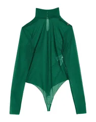 エリザベッタフランキ レディース トップス ボディスーツ ELISABETTA FRANCHI ボディスーツ トップス Green グリーンのサムネイル