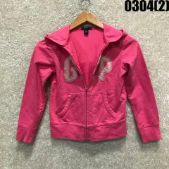 GAP キッズ ピンク フード ジップアップ 8-9歳
