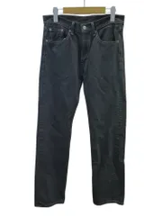 Levi’s (リーバイス) 505 後染めブラックデニムパンツ ストレート ニカラグア製 裾シングル PC9-00505-4886 W30 L32 黒 メンズ/027