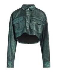 エムエスジイエム レディース アウター MSGM デニムブルゾン Turquoise Blue ブルーのサムネイル