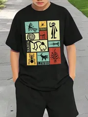 送料無料 ジュニア（ペルージオグリフモンキー 宇宙飛行士 スパイダー レトロ）熱転写3Dプリント面白いTシャツ パロディ 子供服 男の子 女の子 小学生 中学生 半袖 夏「背面印刷可､備考必須」