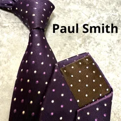 Paul Smith ポールスミス ネクタイ パープル ドット柄 水玉模様 シルク