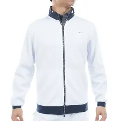 新品 [トミー ゴルフ] フリースジャケット Tommy Hilfiger Golf(トミー ヒルフィガー ゴルフ) メンズゴルフウェア スウェットジャケット ホワイト Mサイズ THMA552 M