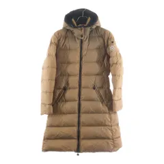 MONCLER (モンクレール) MOKA モカ アームロゴワッペン ジップアップ フーデッドダウンジャケット ブラウン 49332/50/68959