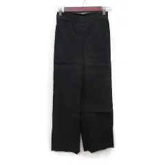 セオリー Theory ワイドパンツ 麻 リネン XX0 黒 ブラック /YI