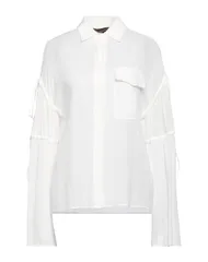 トラサルディ レディース トップス シャツ TRUSSARDI 無地シャツ＆ブラウス White ホワイトのサムネイル