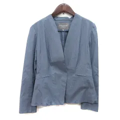 ユナイテッドアローズ A DAY IN THE LIFE UNITED ARROWS ノーカラージャケット 38 M 紺 ネイビー /YI